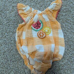 Mud Pie summer fruit romper